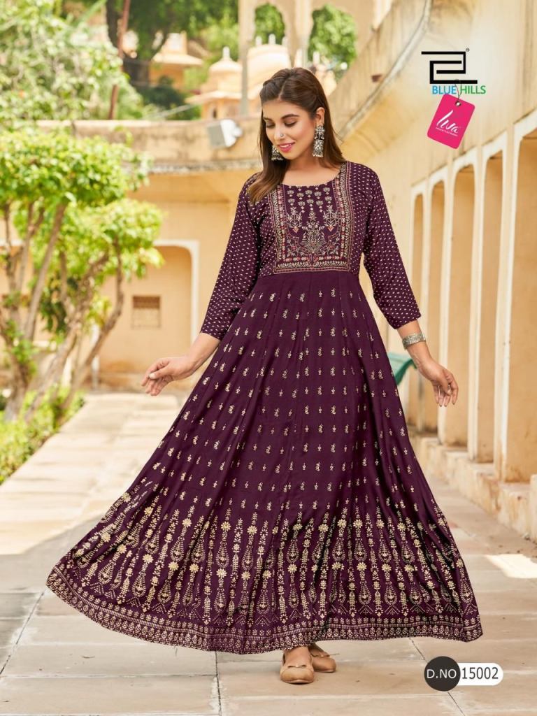 Cotton Wholesale Latest Anarkali Kurtis Catalog 100Miles Tarang at Rs 599  in Vadodara