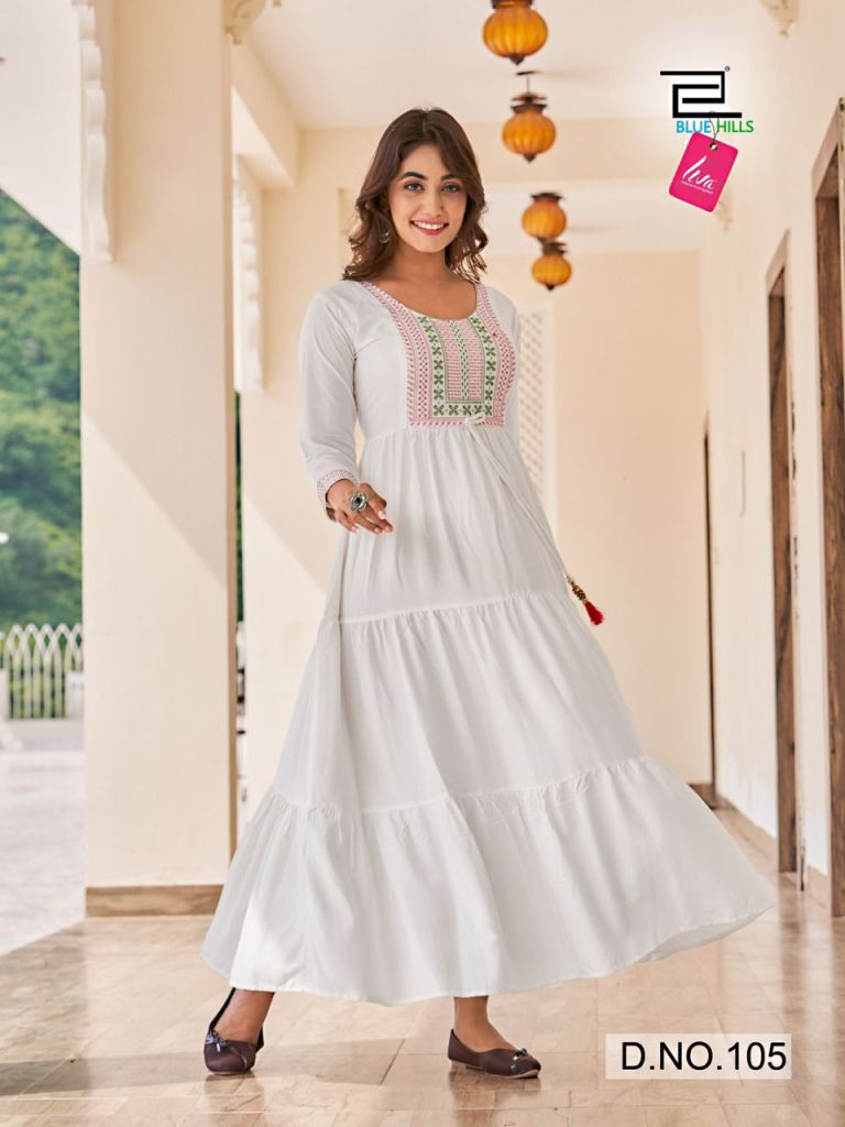 Cotton Blend Kurtis | Office Formal Wear Kurtis | Solid Three Quarter  Sleeves Show Button Mandarin Neck Knee Length Kurtis | Girls and Women Wear