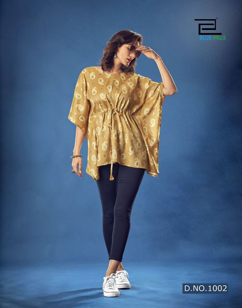 Blue Hills Kaftan Vol 1 Catalog Stylish Western Wear Rayon Kaftan  