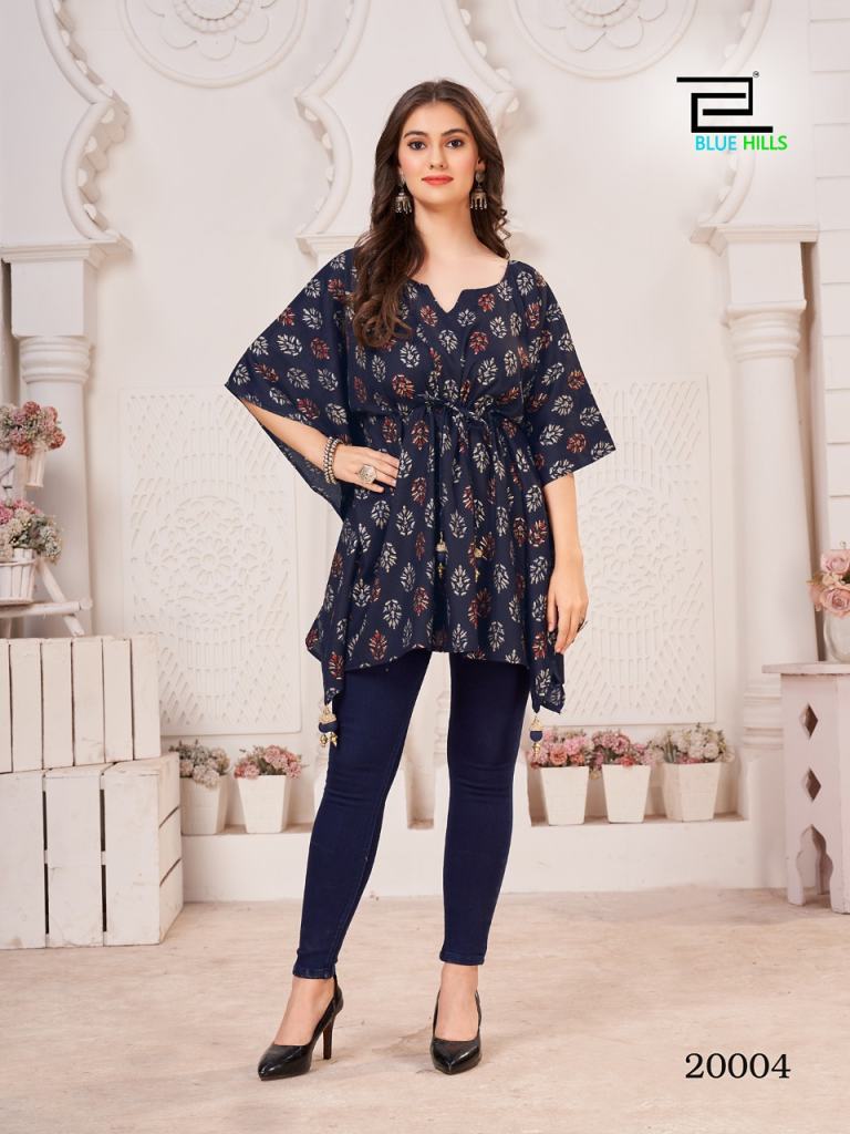 Blue Hills Kaftan Vol 22 Rayon Buy Designer Kurtis collection 