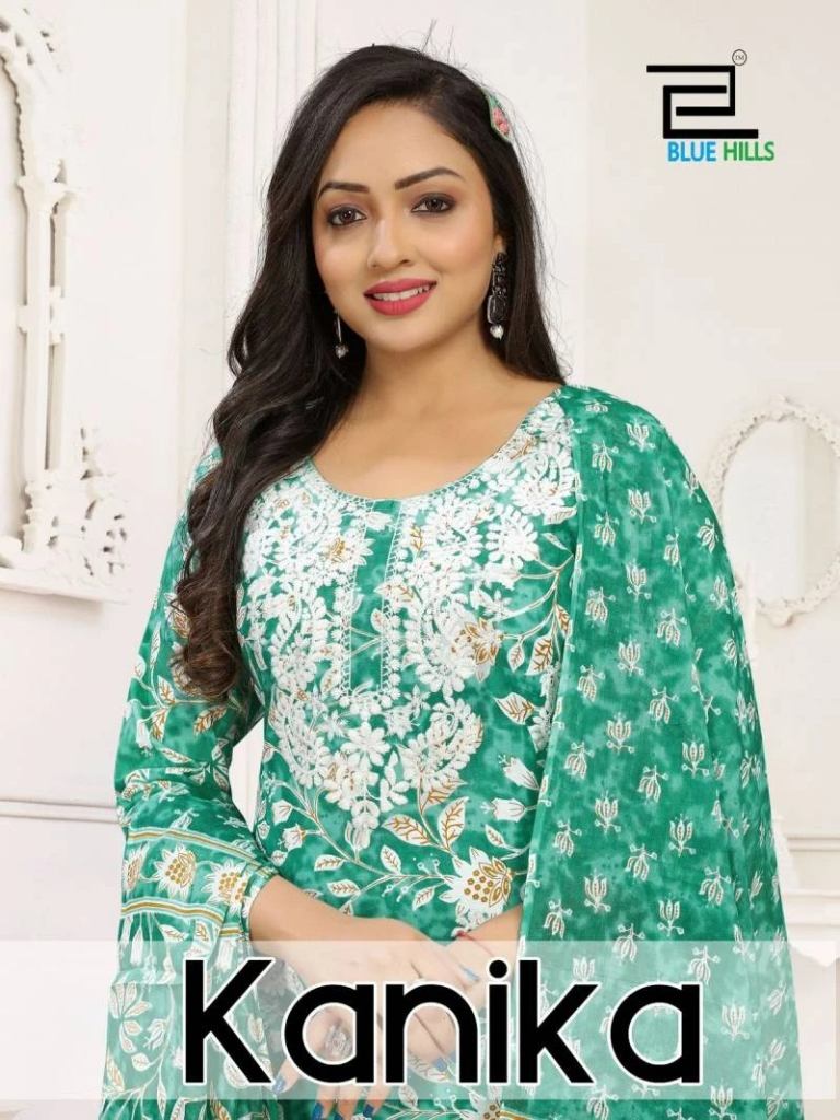 Blue Hills Kanika Top Bottom With Dupatta