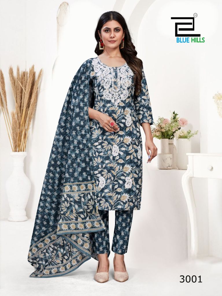 Blue Hills Kanika Vol 3 Top Bottom With Dupatta 