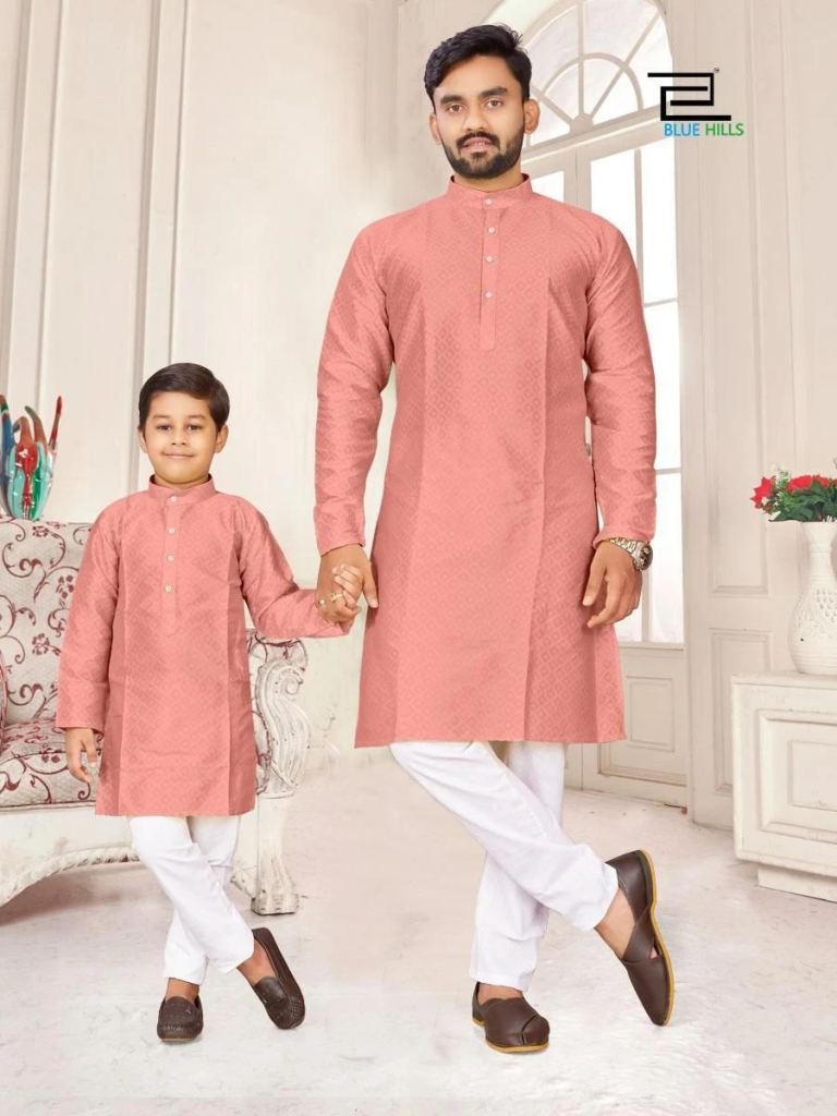 Blue Hills Kurta 3 Men's And Kids Kurta With Pajama