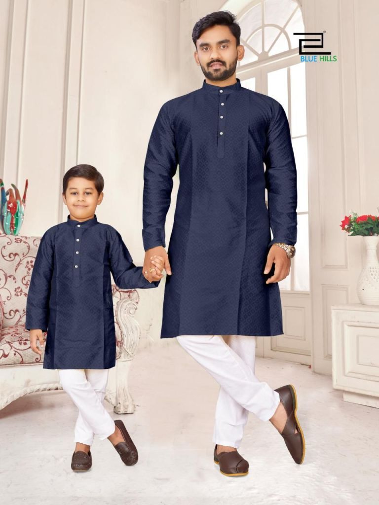 Blue Hills Kurta  vol 3 Men's And Kids Kurta With Pajama 