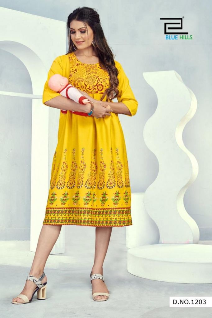 Stylish Cotton Printed Maternity Kurti For Women at Rs 843.00 | Feeding  kurtis, Maternity feeding dresses, Feeding dress with zip, Indian style  maternity clothes, दूध पिलाने की पोशाक - SVB Ventures, Bengaluru | ID:  2849260391355