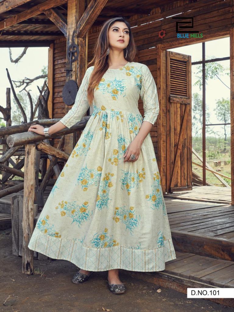 Pattu South Aura Silk Designer Anarkali Kurti Collection Catalog