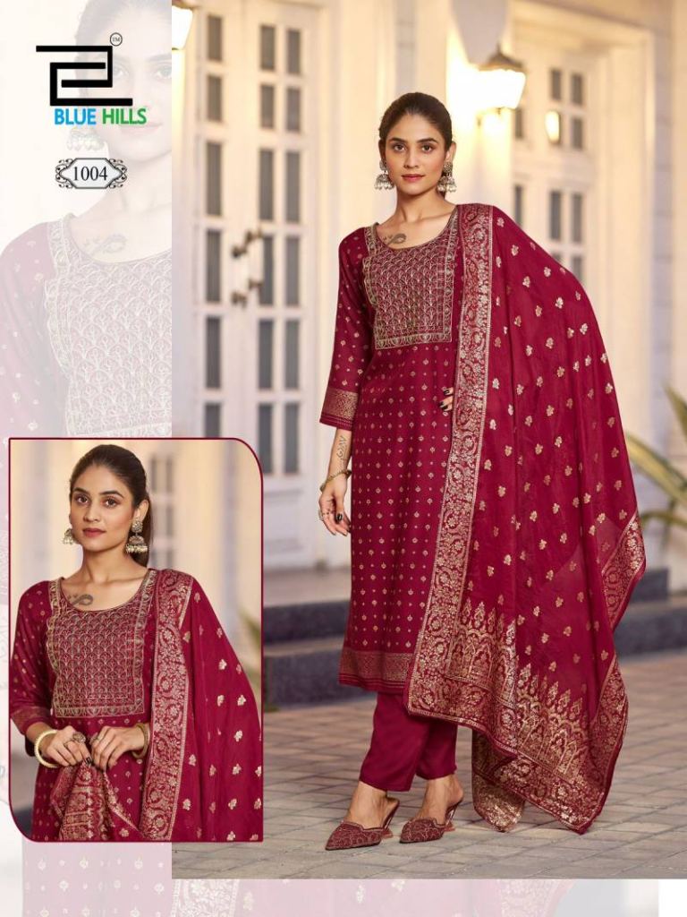 Blue Hills Madhuri  Kurti Bottom With Dupatta