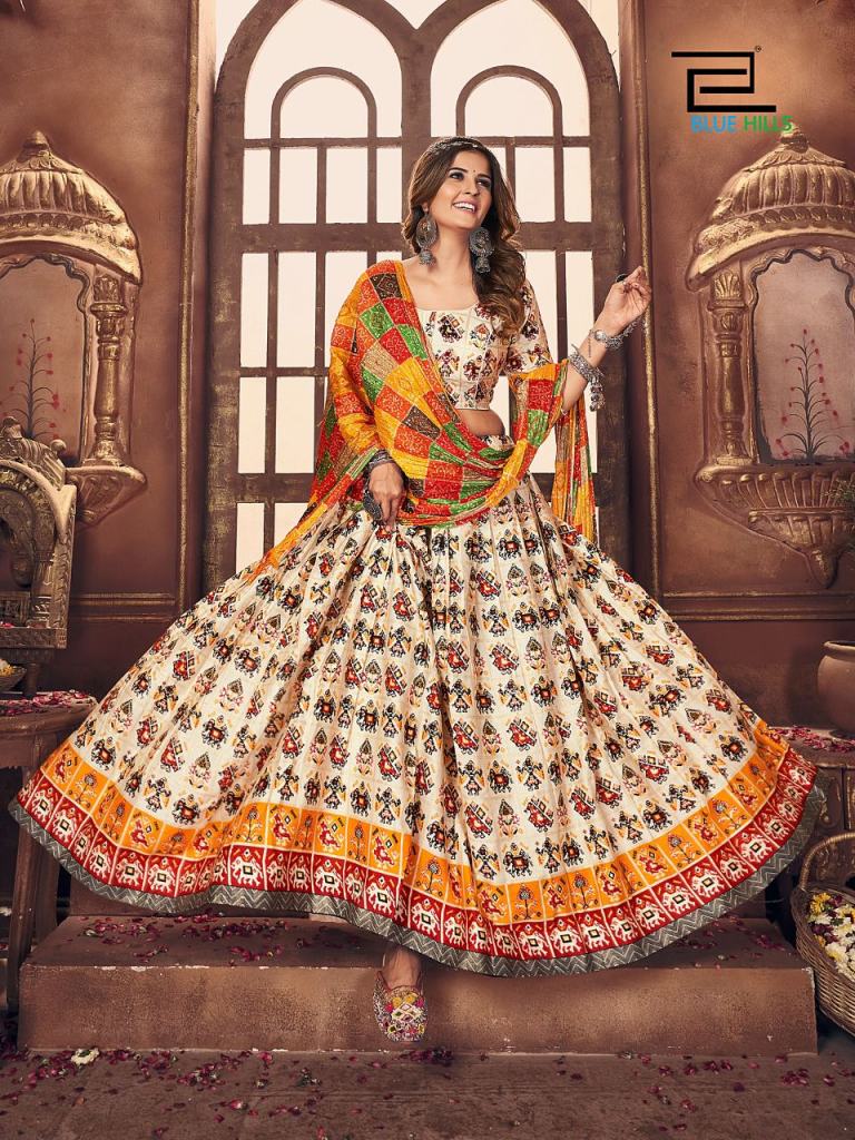 Blue Hills Navratri Nights 2022 Cotton satin Print Designer Navratri Collection