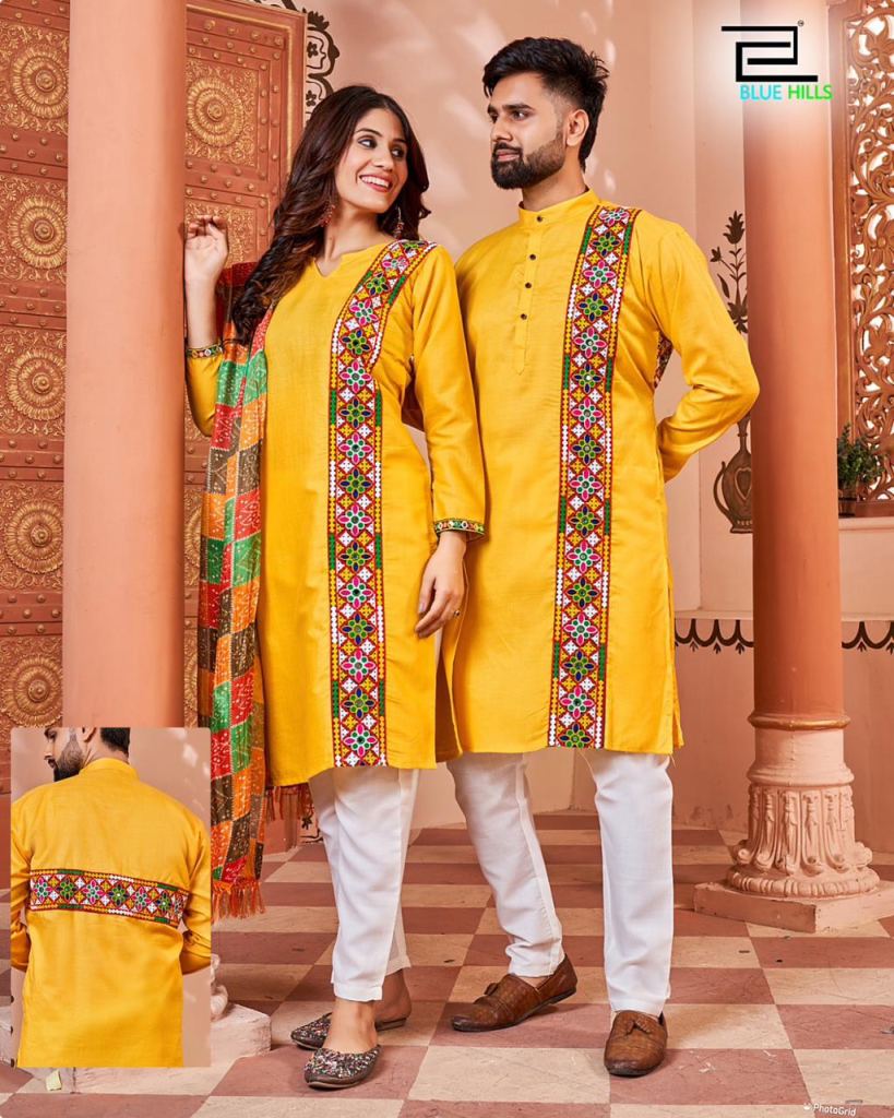 Blue Hills Navratri Twinning Couple Festiveal Wear Ready Made Collection.