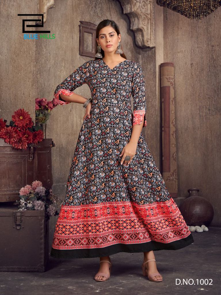 Anarkali Patola Print Silk Design Suit at Rs 5000 in Surat | ID: 22666282462