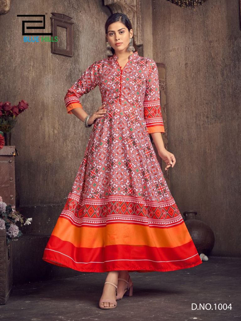 Patola Print Hand Mirror work Kurti – Bhoomi Handicrafts