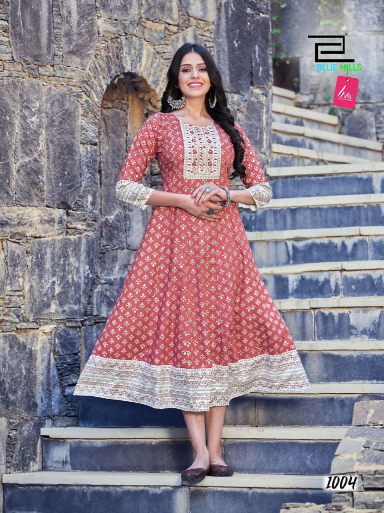 Baby Pink Floral Anarkali Kurtis With Dupatta Set – Orgenza Store