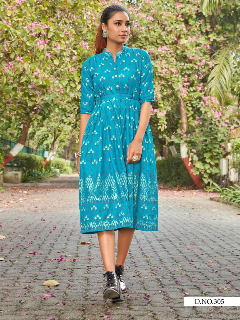 M L XL XXL 3XL 4XL 5XL Blue Hills Present Livik Vol 1 Cotton Long Gown Style
