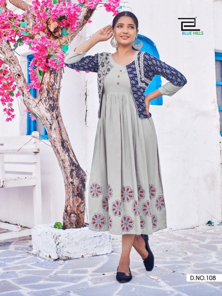 Blue Hills Trend vol  15 Designer Printed Kurti Catalog 