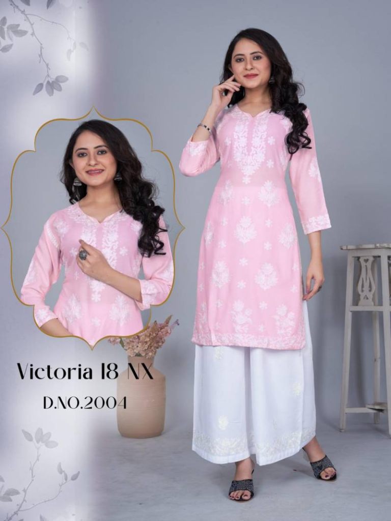 Blue Hills Victoria 18 Nx  Kurti With Plazzo