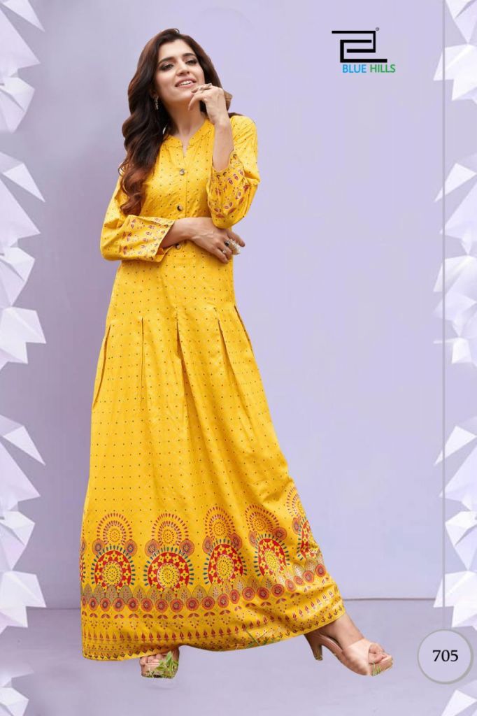 Blue Hills Launching Walkway Nx 7  Designer Long Kurti Collection