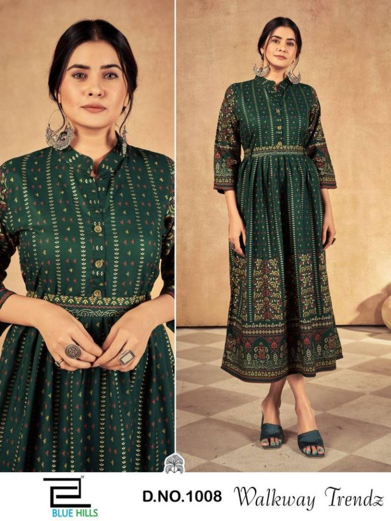 Blue Hills Walkway Trendz Printed Kurti 