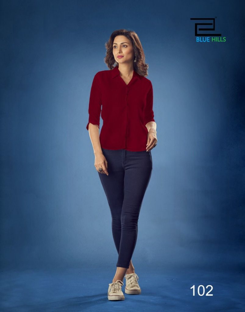 Blue Hills Western Vol 10 Catalog Regular Wear Western Top 