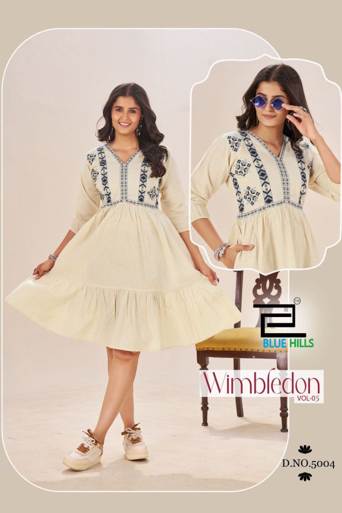 Blue Hills Wimbledon Vol 5 Embroidery Top 