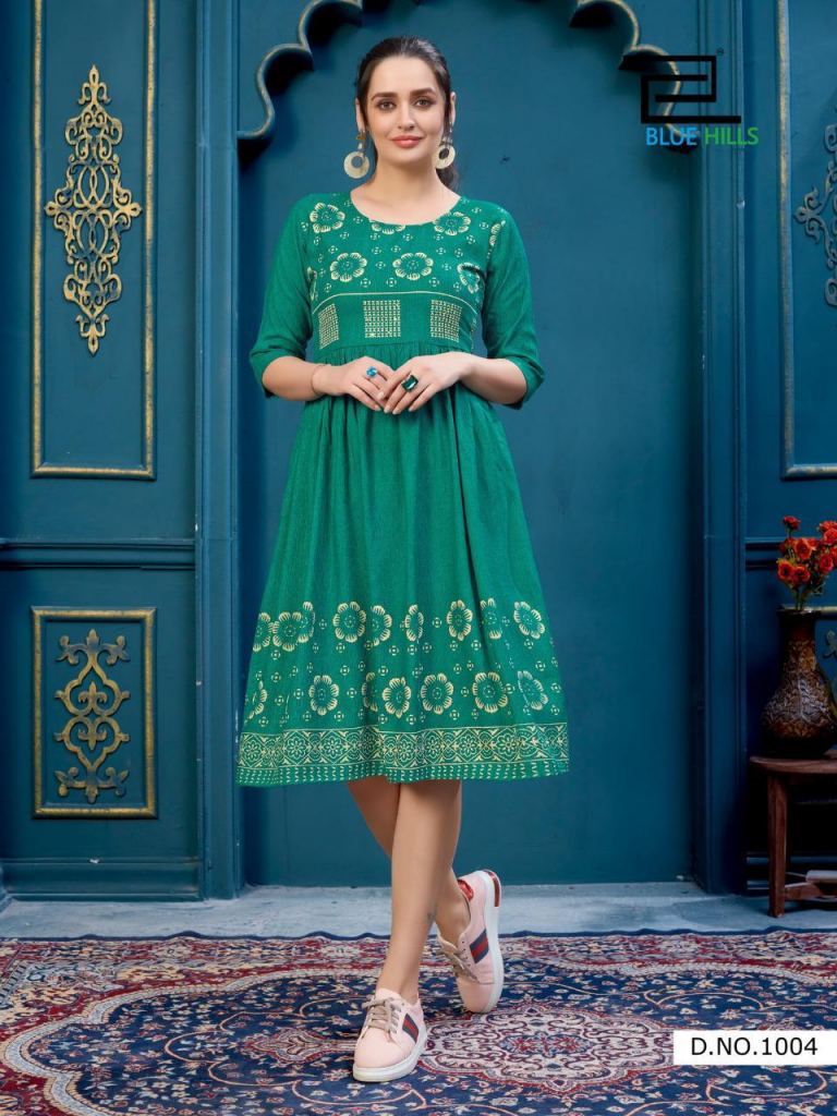 Blue Hills presents Trend vol 10 Printed Kurtis Collection