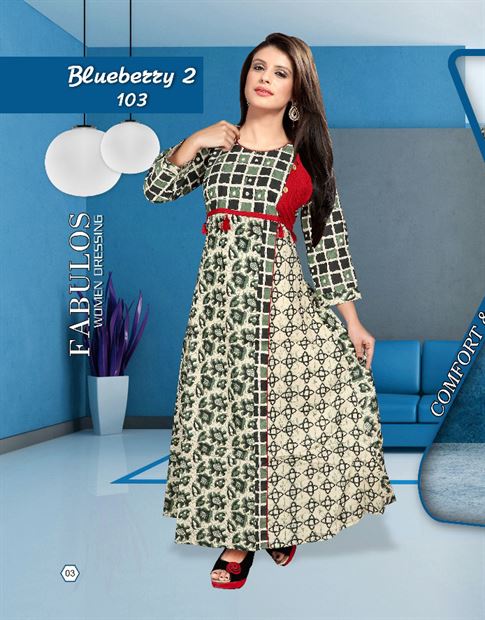 Blueberry | Heavy Cotton Kurti