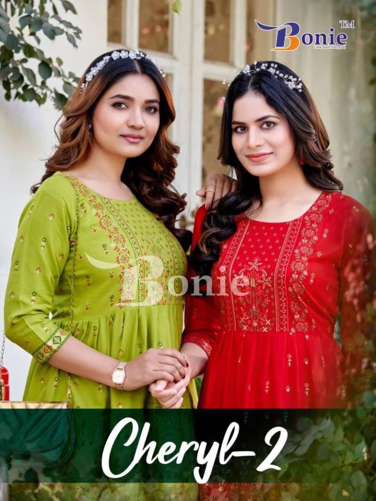 Bonie Cheryl Vol 2 Rayon Printed Short Fancy Kurti Collection 