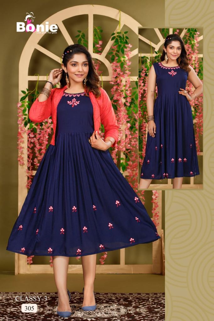 Bonie Classy vol  3 Stylish Designer Kurtis Collection