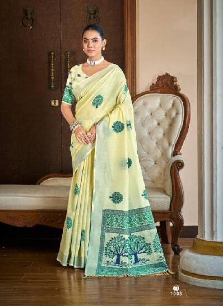 Bunawat Bindiya Fancy Print Sarees