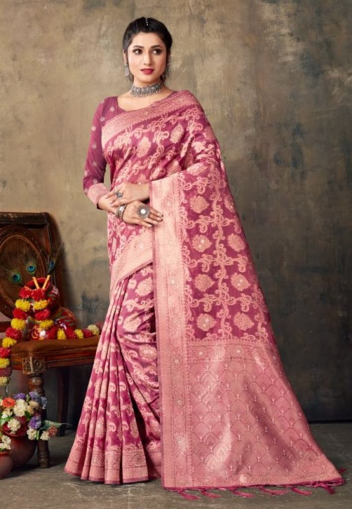 Bunawat Kalash Occasional Wear Organza Saree Collection