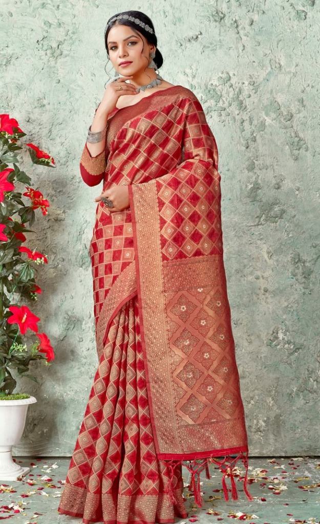 Bunawat Nandita Ethnic Wear Organza Silk Saree Collection 