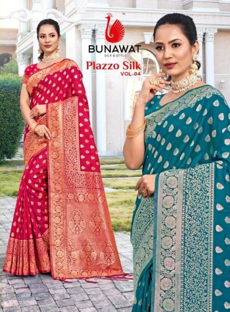 Bunawat Plazzo Silk Vol 04 Traditional Saree Collection