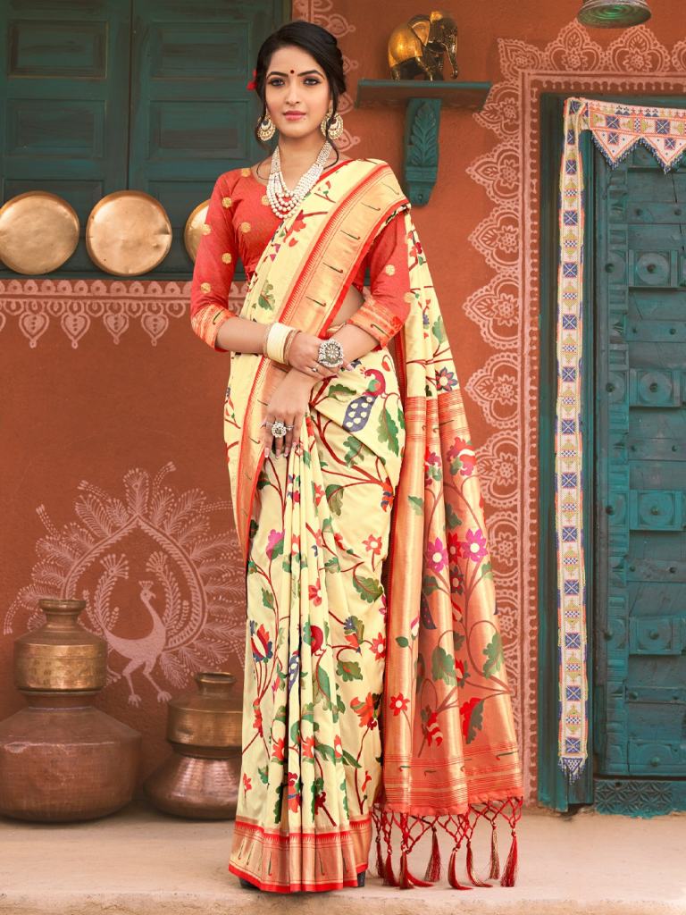 Bunawat Pragya Traditional Wear Paithani Silk Saree Collection