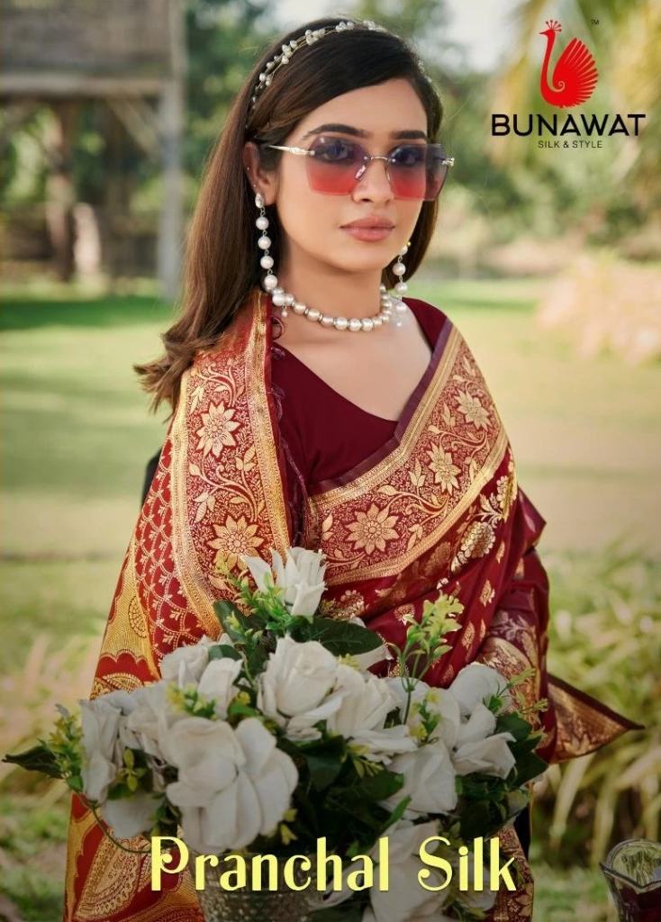 Bunawat Pranchal Silk Jari Woven Wedding Saree Collection 