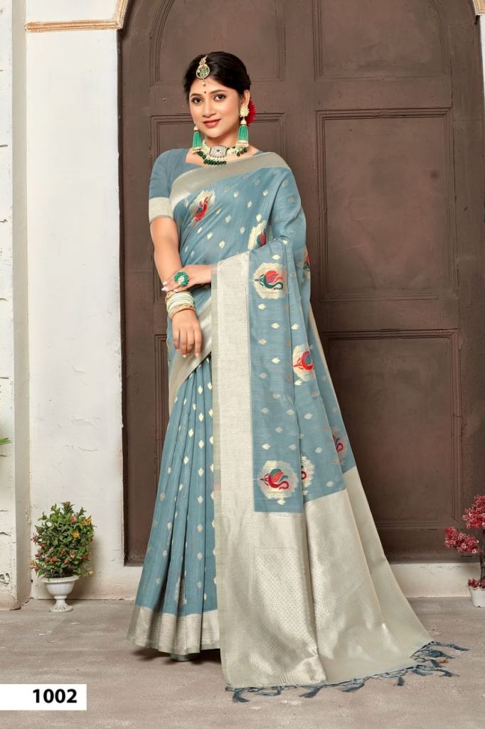 Bunawat Raj Gharana Exclusive Cotton Woven Work Saree Collection