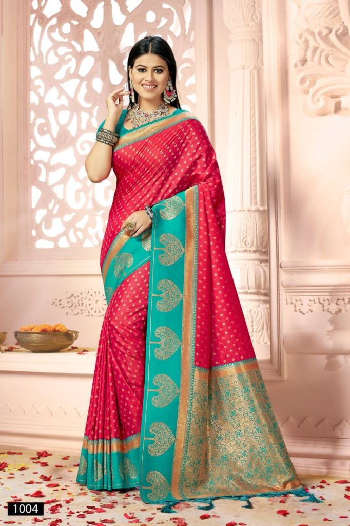 Bunawat Vrunda Silk Ethnic Wear Silk Saree Collection 