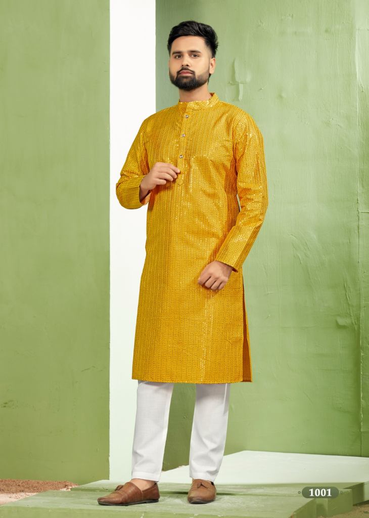 Banwery Royal Men Vol 6 Banglori Silk Embroidery Mens Kurta Collection.