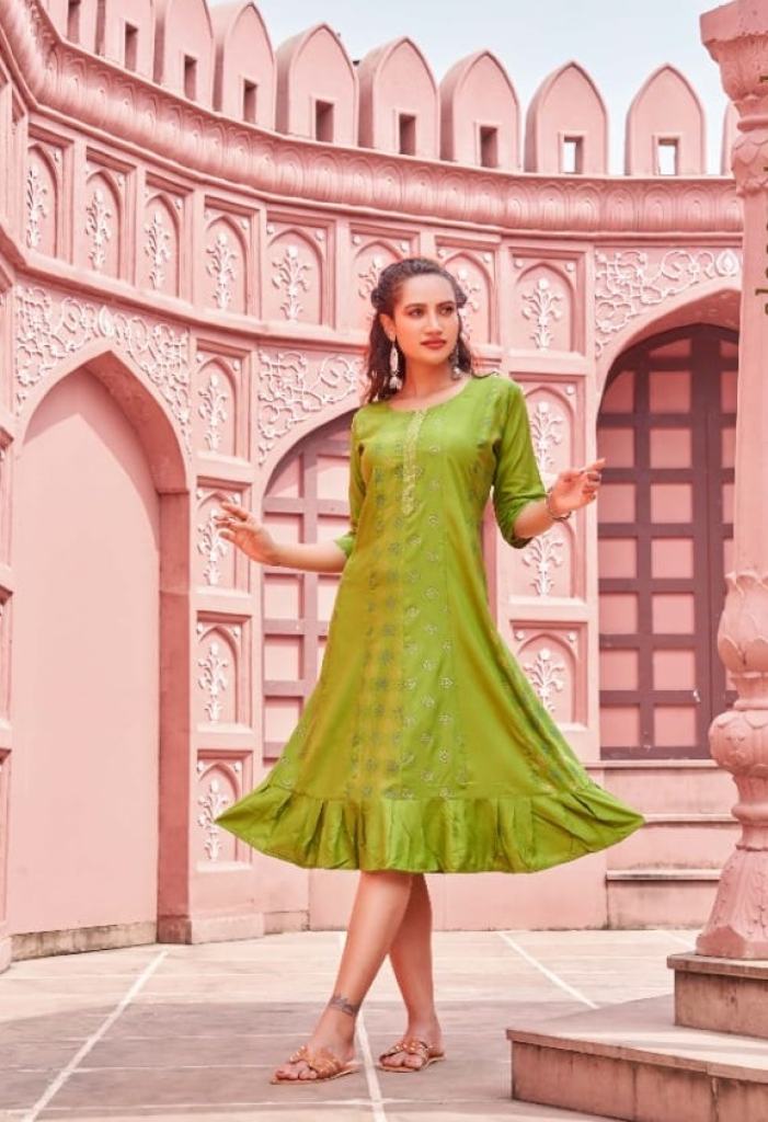 Buy  Kinti Spectrum Fancy Designer Anarkali Kurtis collection 