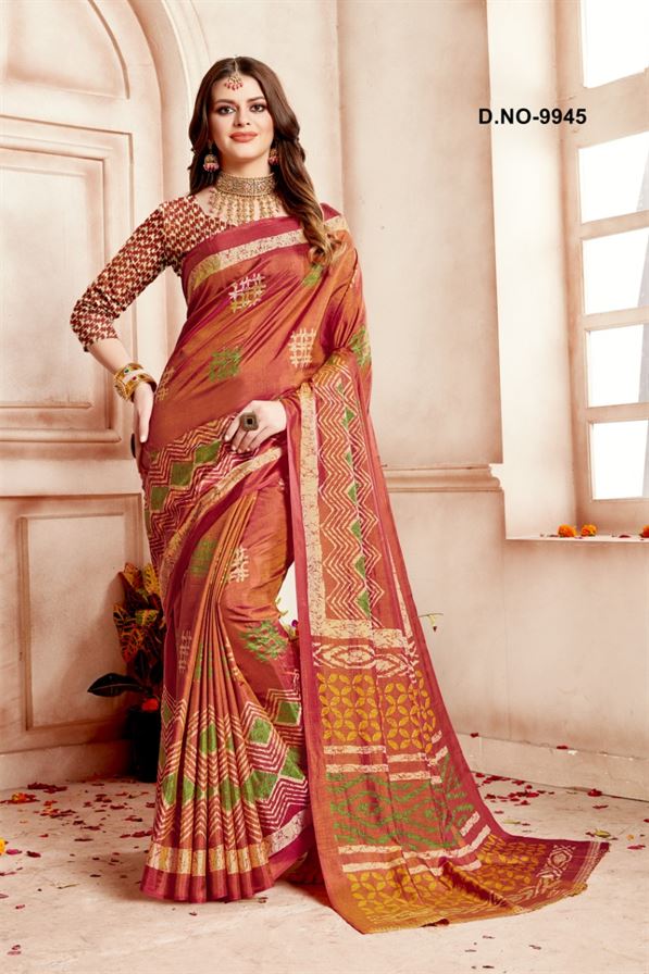 Chashni present kodas Sanna Silk Fancy Saree Collection