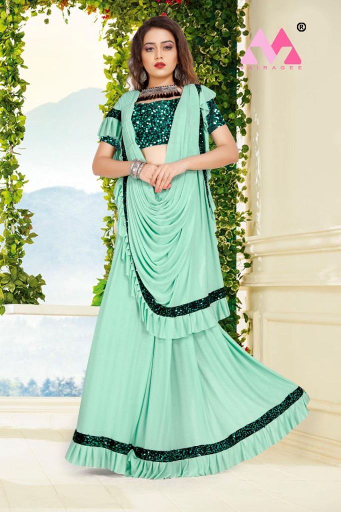 Ankle Length Fit  Flare Madurai Saree Dress  Mogra Designs