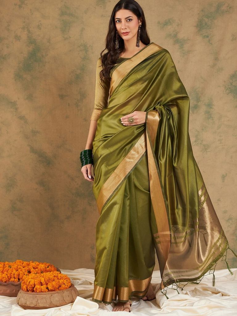 Color Set 8203 Cotton Organza Saree Collection