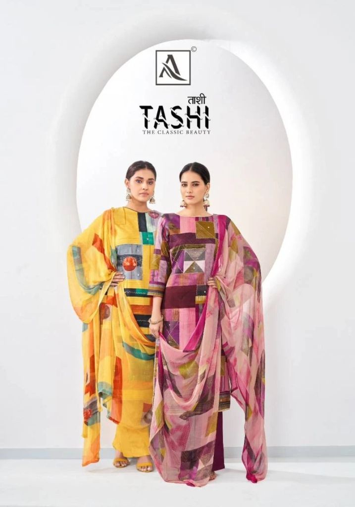 Cotton Designer Alok Tashi Premium Beautiful Salwar Suits Material 
