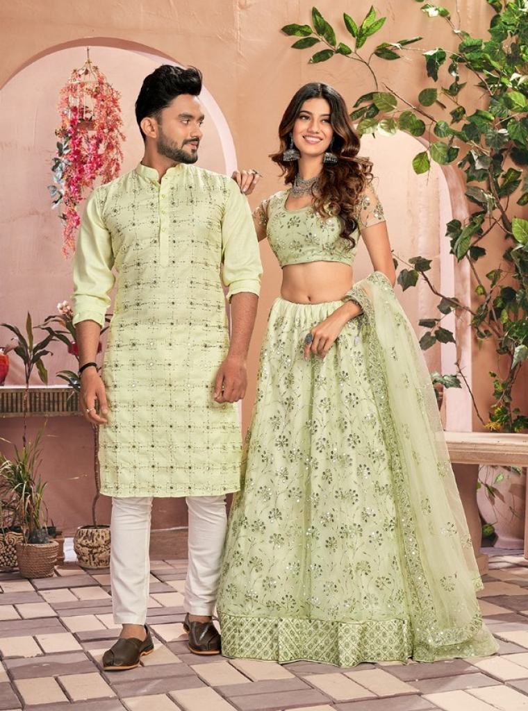 Couple wear of Shee Star  Lehenga Choli & Kurta Wedding Wear Couple Combo collection