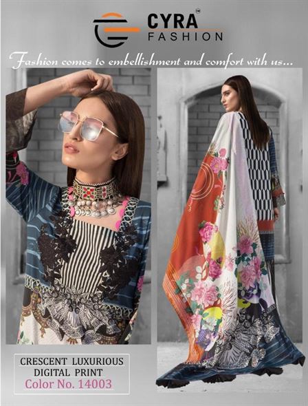 Crescent Luxurious by cyra fashion cotton dress materials