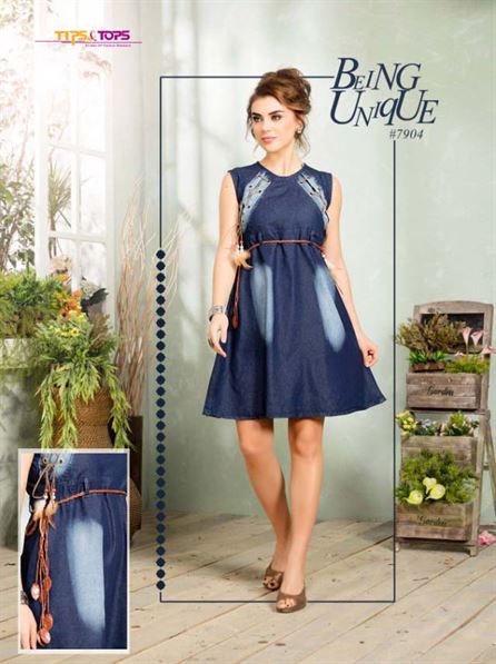 Western wear Denim kurtis 