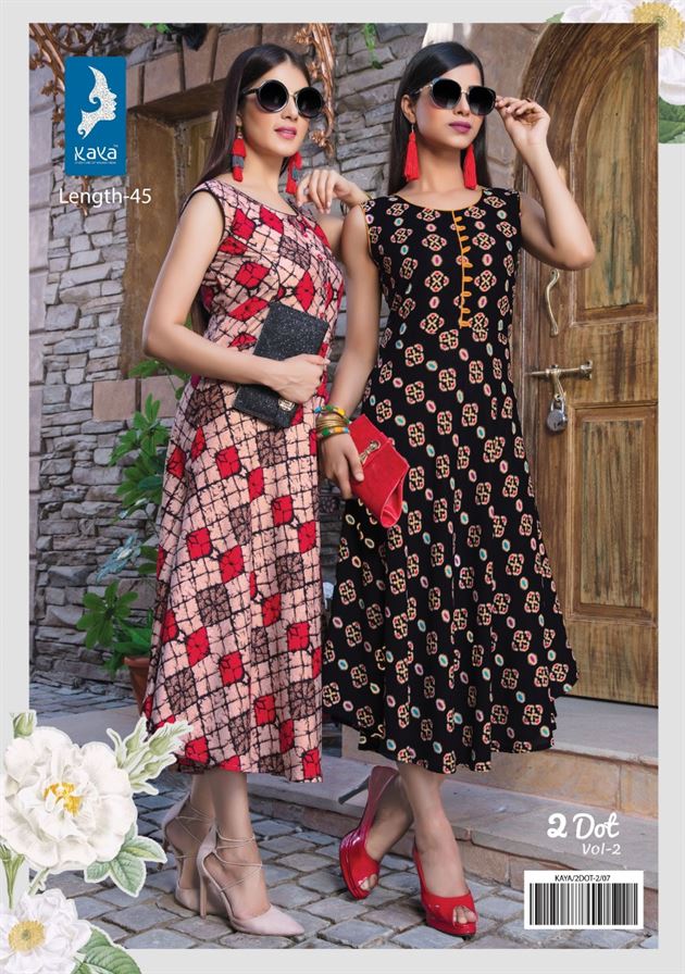 Kaya Kurti Wholesale Catalogs  Aarvee Creation  Wholesaler of Kurtis  Dress Materials  More in Bulk