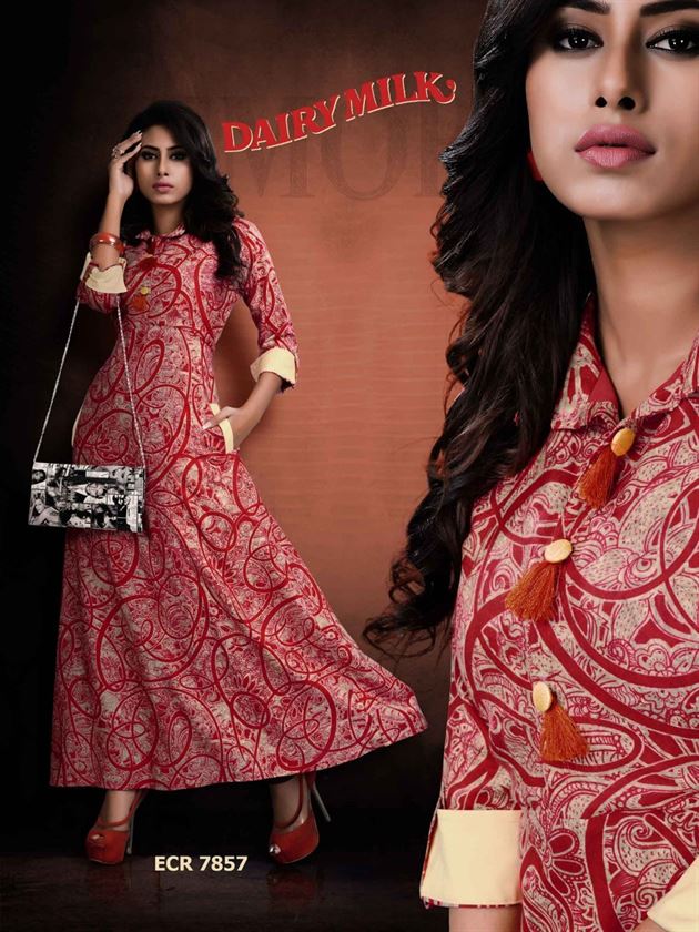 Dairy Milk Sitka Designer Kurtis Set