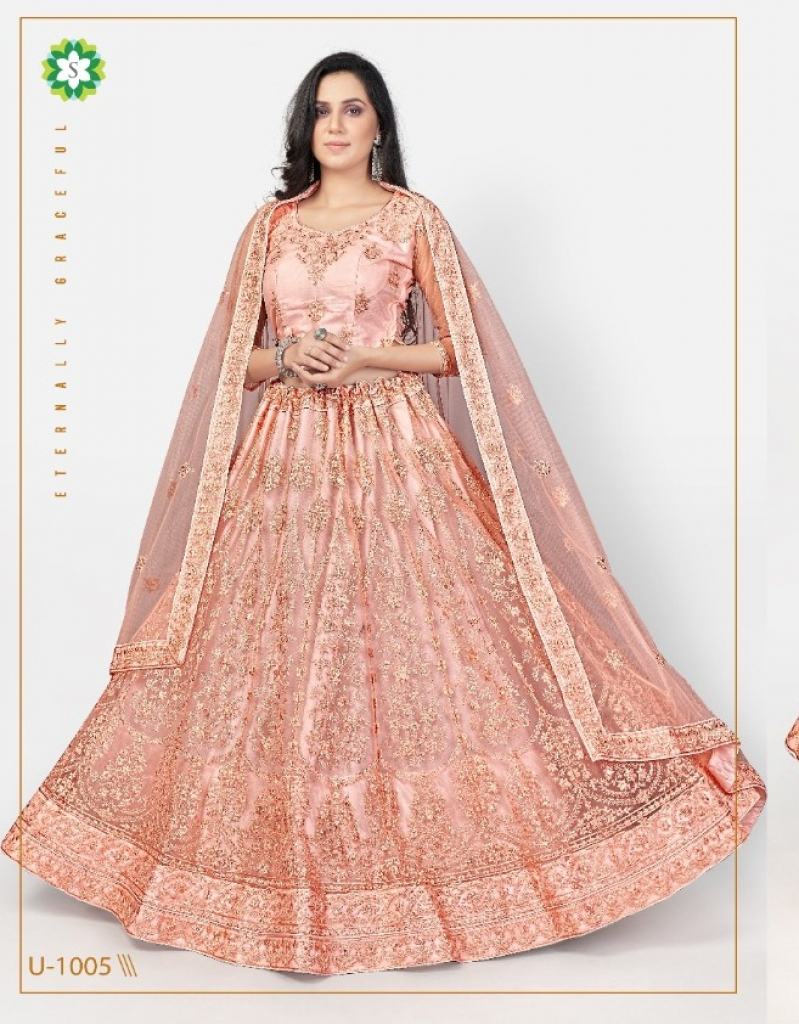 Dark Peach  1005 lehenga choli  Buy Latest Designer Lehenga Choli Online