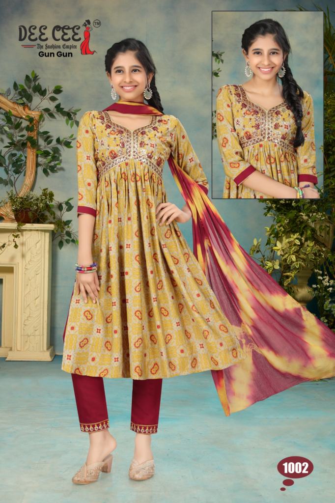 Deecee Gun Gun Kurti Bottom With Dupatta