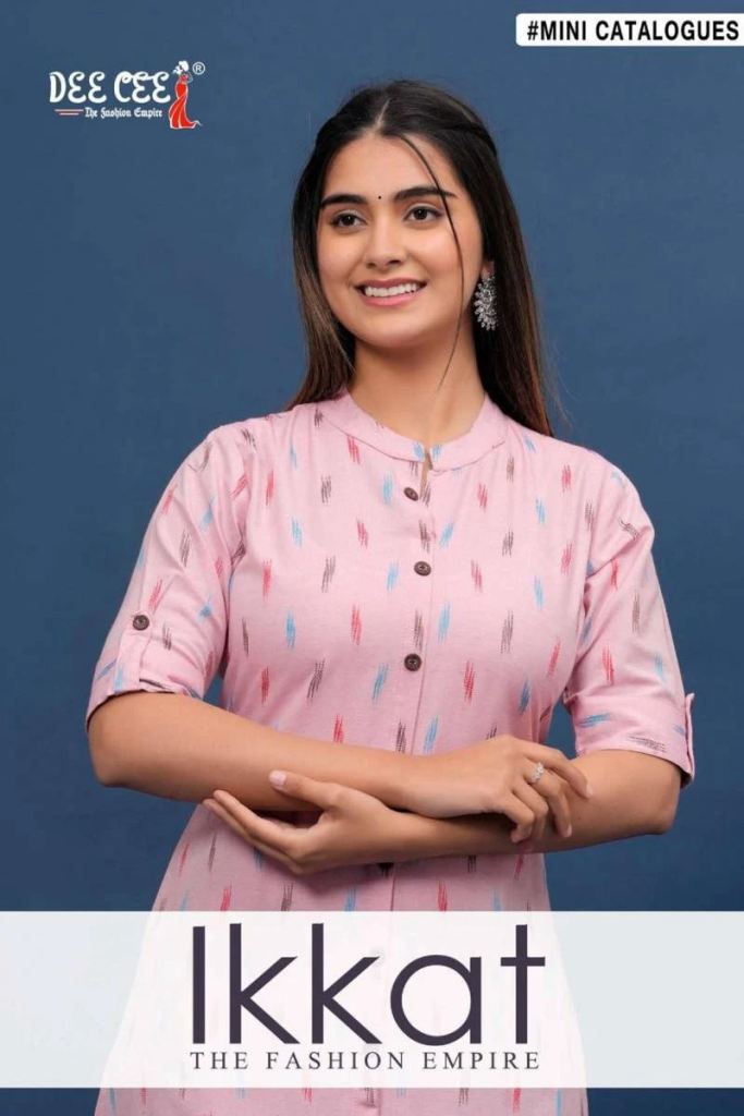 Deecee Ikkat Casual Wear Cotton Kurtis