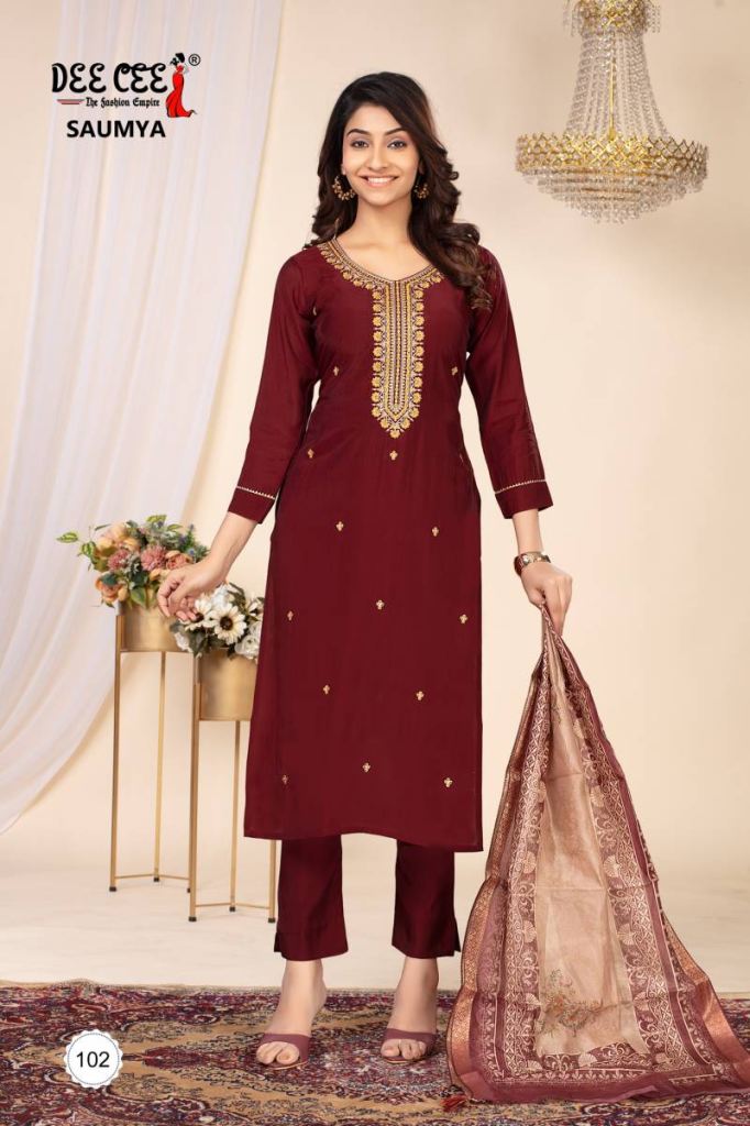Deecee Saumya Kurti Bottom With Dupatta